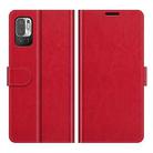 For Xiaomi Redmi Note 10 5G / Poco M3 Pro 5G R64 Texture Single Horizontal Flip Protective Case with Holder & Card Slots & Wallet& Photo Frame(Red) - 2