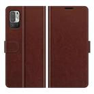 For Xiaomi Redmi Note 10 5G / Poco M3 Pro 5G R64 Texture Single Horizontal Flip Protective Case with Holder & Card Slots & Wallet& Photo Frame(Brown) - 2
