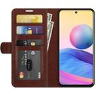 For Xiaomi Redmi Note 10 5G / Poco M3 Pro 5G R64 Texture Single Horizontal Flip Protective Case with Holder & Card Slots & Wallet& Photo Frame(Brown) - 3