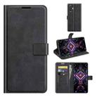 For Xiaomi Redmi K40 Gaming / Poco F3 GT Retro Calf Pattern Buckle Horizontal Flip Leather Case with Holder & Card Slots & Wallet(Black) - 1