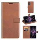 For Xiaomi Redmi K40 Gaming / Poco F3 GT Retro Calf Pattern Buckle Horizontal Flip Leather Case with Holder & Card Slots & Wallet(Light Brown) - 1