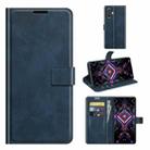 For Xiaomi Redmi K40 Gaming / Poco F3 GT Retro Calf Pattern Buckle Horizontal Flip Leather Case with Holder & Card Slots & Wallet(Blue) - 1