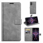 For Xiaomi Redmi K40 Gaming / Poco F3 GT Retro Calf Pattern Buckle Horizontal Flip Leather Case with Holder & Card Slots & Wallet(Gray) - 1