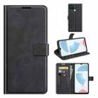 For OPPO Realme C21Y Retro Calf Pattern Buckle Horizontal Flip Leather Case with Holder & Card Slots & Wallet(Black) - 1