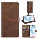 For OPPO Realme C21Y Retro Calf Pattern Buckle Horizontal Flip Leather Case with Holder & Card Slots & Wallet(Dark Brown) - 1