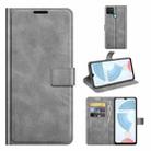 For OPPO Realme C21Y Retro Calf Pattern Buckle Horizontal Flip Leather Case with Holder & Card Slots & Wallet(Gray) - 1