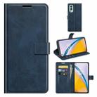 For OnePlus Nord 2 5G Retro Calf Pattern Buckle Horizontal Flip Leather Case with Holder & Card Slots & Wallet(Blue) - 1