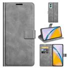 For OnePlus Nord 2 5G Retro Calf Pattern Buckle Horizontal Flip Leather Case with Holder & Card Slots & Wallet(Gray) - 1