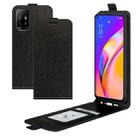 For OPPO A94 5G / F19 Pro+ 5G / Reno5 Z R64 Texture Single Vertical Flip Leather Protective Case with Card Slots & Photo Frame(Black) - 1