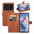 For Xiaomi Mi 11 Ultra Litchi Texture Horizontal Flip Protective Case with Holder & Card Slots & Wallet(Brown) - 1