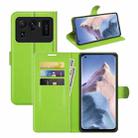 For Xiaomi Mi 11 Ultra Litchi Texture Horizontal Flip Protective Case with Holder & Card Slots & Wallet(Green) - 1