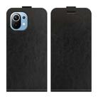 For Xiaomi Mi 11 Lite R64 Texture Single Vertical Flip Leather Protective Case with Card Slots & Photo Frame(Black) - 2