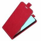 For Xiaomi Mi 11 Lite R64 Texture Single Vertical Flip Leather Protective Case with Card Slots & Photo Frame(Red) - 3