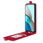 For Xiaomi Mi 11 Lite R64 Texture Single Vertical Flip Leather Protective Case with Card Slots & Photo Frame(Red) - 4