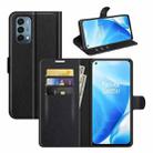 For OnePlus Nord N200 5G Litchi Texture Horizontal Flip Protective Case with Holder & Card Slots & Wallet(Black) - 1