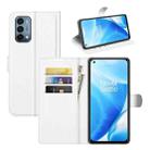 For OnePlus Nord N200 5G Litchi Texture Horizontal Flip Protective Case with Holder & Card Slots & Wallet(White) - 1