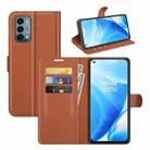 For OnePlus Nord N200 5G Litchi Texture Horizontal Flip Protective Case with Holder & Card Slots & Wallet(Brown) - 1