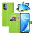 For OnePlus Nord N200 5G Litchi Texture Horizontal Flip Protective Case with Holder & Card Slots & Wallet(Green) - 1