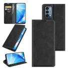 For OnePlus Nord N200 5G Retro-skin Business Magnetic Suction Leather Case with Holder & Card Slots & Wallet(Black) - 1