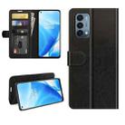 For OnePlus Nord N200 5G R64 Texture Single Horizontal Flip Protective Case with Holder & Card Slots & Wallet& Photo Frame(Black) - 1