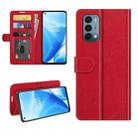 For OnePlus Nord N200 5G R64 Texture Single Horizontal Flip Protective Case with Holder & Card Slots & Wallet& Photo Frame(Red) - 1