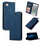For iPhone SE 2022 / SE 2020 / 8 / 7 Retro Skin Feel Business Magnetic Horizontal Flip Leather Case(Navy Blue) - 1