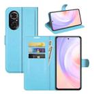 For Honor 50 SE Litchi Texture Horizontal Flip Protective Case with Holder & Card Slots & Wallet(Blue) - 1