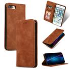 Retro Skin Feel Business Magnetic Horizontal Flip Leather Case for iPhone 8 Plus / 7 Plus(Brown) - 1