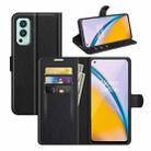 For OnePlus Nord 2 5G Litchi Texture Horizontal Flip Protective Case with Holder & Card Slots & Wallet(Black) - 1