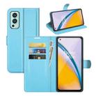 For OnePlus Nord 2 5G Litchi Texture Horizontal Flip Protective Case with Holder & Card Slots & Wallet(Blue) - 1