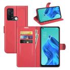 For OPPO Reno5 A Litchi Texture Horizontal Flip Protective Case with Holder & Card Slots & Wallet(Red) - 1