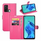 For OPPO Reno5 A Litchi Texture Horizontal Flip Protective Case with Holder & Card Slots & Wallet(Rose Red) - 1