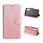 For Samsung Galaxy S21 FE ENKAY Hat-Prince Horizontal Flip PU Leather Case with Holder & Card Slots & Wallet(Pink) - 1