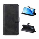 For OnePlus Nord N200 5G ENKAY Hat-Prince PU Leather Wallet Case with Card Holder Shockproof Flip Cover(Black) - 1