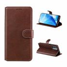 For OnePlus Nord N200 5G ENKAY Hat-Prince PU Leather Wallet Case with Card Holder Shockproof Flip Cover(Brown) - 1