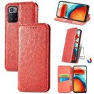 For Xiaomi Redmi Note 10 Pro 5G / Poco X3 GT Blooming Mandala Embossed Pattern Magnetic Horizontal Flip Leather Case with Holder & Card Slots & Wallet(Red) - 1