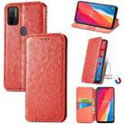 For Ulefone Note 11 Plus Blooming Mandala Embossed Pattern Magnetic Horizontal Flip Leather Case with Holder & Card Slots & Wallet(Red) - 1