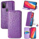 For Ulefone Note 11 Plus Blooming Mandala Embossed Pattern Magnetic Horizontal Flip Leather Case with Holder & Card Slots & Wallet(Purple) - 1