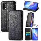 For Blackview A90 Blooming Mandala Embossed Pattern Magnetic Horizontal Flip Leather Case with Holder & Card Slots & Wallet(Black) - 1