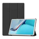 For Huawei MatePad 11 2021 ENKAY Custer Texture Horizontal Flip PU+PC Leather Case with Three-folding Holder & Sleep / Wake-up Function(Black) - 1
