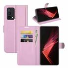 For OPPO K9 Litchi Texture Horizontal Flip Protective Case with Holder & Card Slots & Wallet(Pink) - 1