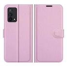 For OPPO K9 Litchi Texture Horizontal Flip Protective Case with Holder & Card Slots & Wallet(Pink) - 2