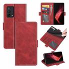 For OPPO K9 Dual-side Magnetic Buckle Horizontal Flip Leather Case with Holder & Card Slots & Wallet(Red) - 1