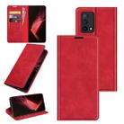 For OPPO K9 Retro-skin Business Magnetic Suction Leather Case with Holder & Card Slots & Wallet(Red) - 1