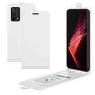 For OPPO K9 R64 Texture Single Vertical Flip Leather Protective Case with Card Slots & Photo Frame(White) - 1