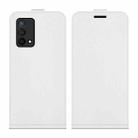 For OPPO K9 R64 Texture Single Vertical Flip Leather Protective Case with Card Slots & Photo Frame(White) - 2