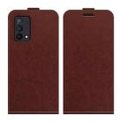 For OPPO K9 R64 Texture Single Vertical Flip Leather Protective Case with Card Slots & Photo Frame(Brown) - 2
