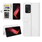 For OPPO K9 R64 Texture Single Horizontal Flip Protective Case with Holder & Card Slots & Wallet& Photo Frame(White) - 1