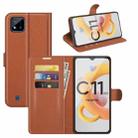 For OPPO Realme C11 2021 Litchi Texture Horizontal Flip Protective Case with Holder & Card Slots & Wallet(Brown) - 1