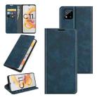 For OPPO Realme C11 2021 Retro-skin Business Magnetic Suction Leather Case with Holder & Card Slots & Wallet(Dark Blue) - 1